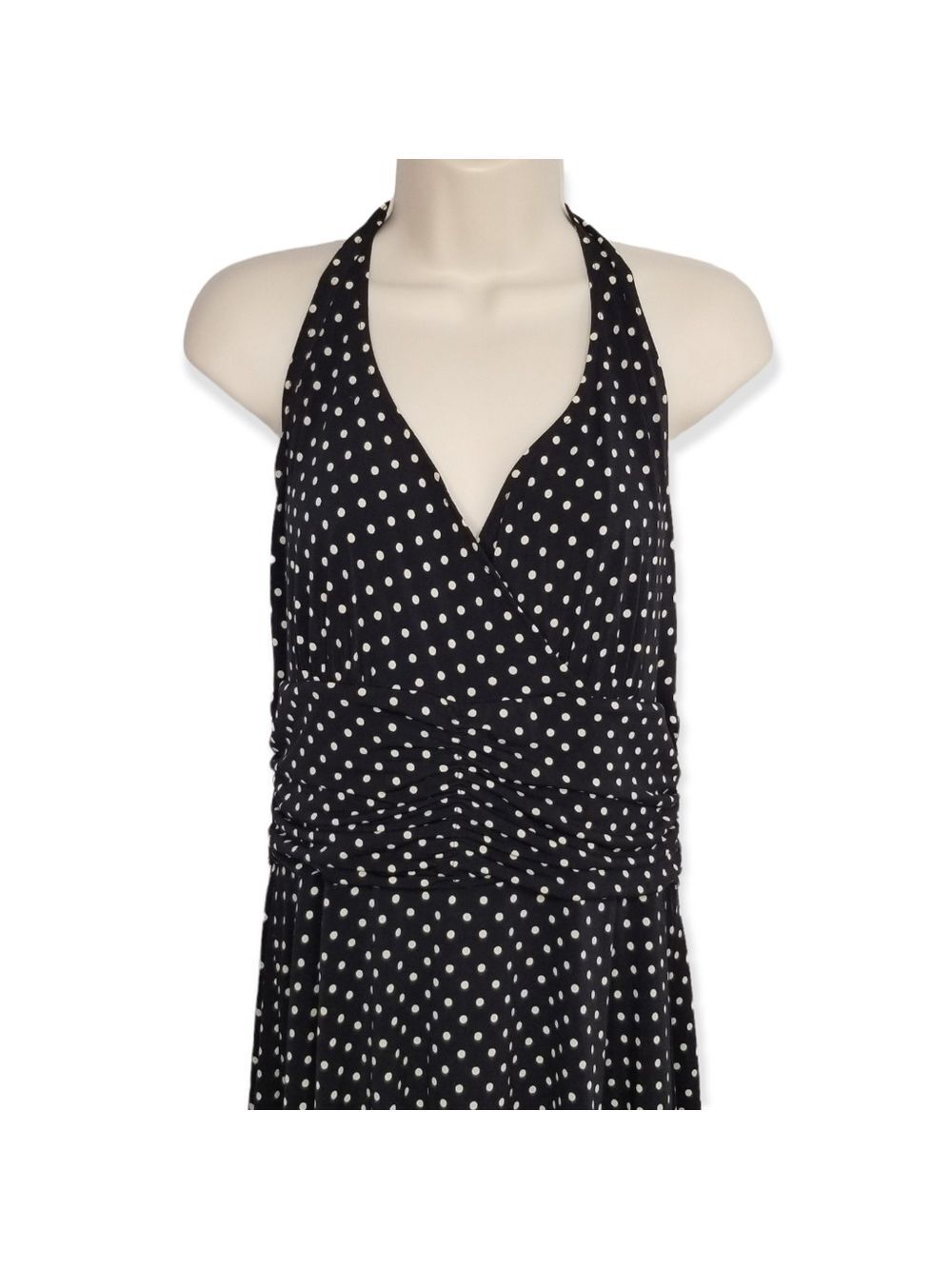 Ronnie Nicole Polka Dot Tie Back Women's Dress Size 12 - Picture 2 of 8